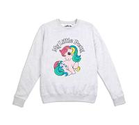 (M, Heather Grey) My Little Pony Womens/Ladies Pink Pony Sweatshirt
