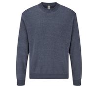 (M, Heather Navy) Fruit Of The Loom Mens Set-In Belcoro® Yarn Sweatshirt