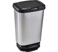 M-Home | Pedal Bin/Kitchen | Plastic | Silver | 39.2 x 29.6 x 63.4 cm/40 L | JIVE 40 | PLS8160-91