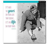 M.I.L.K. Humorous Blank Card / Birthday Card -It's not the years in your life that count, it's the life in your years