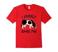 (M) I Udderly Adore You Funny Gift For Cow Lover-Father's Day