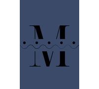 M: Initial Monogram Personal Letter alphabet Journal, 2025 Pantone color of the year, Future dusk, Personalized Lined Notebook For Kids, Boys and ... Soft Cover Diary, 120 Pages, size 6x9 inch.