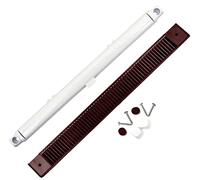 M.J 264mm EA2200 MJ2000 Trickle Slot Vent for uPVC, Timber, Vinyl and Aluminium Window Prevents Condensation, Damp & Mould by Air Ventilation Adjustable Flap (1, White Inside Brown Outside)