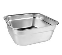 M.J COMFY-LIFE 10 Litre Washing Up Bowl Stainless Steel Large Square Kitchen Container Versatile Sink Washing Basin Mixing Bowl (L)