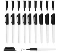 M.J COMFY-LIFE 180-Pack Permanent Markers Black Ink Pens Chisel Tip Alcohol-erasable Pens for Office School Home Smear-Proof, Quick-Drying Black Ink Bulk Set for Calendars Fridge Presentations