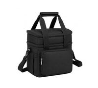 M.J COMFY-LIFE 18L Insulated Lunch Box, Large Double-Layer Cooler Bag for Work, Foldable Leak-Resistant Thermal Tote with Shoulder Strap, Picnic, Beach, Camping