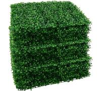 M.J COMFY-LIFE 18Pcs Artificial Hedge Plant Panels 60 x 40cm Grass Plant Wall Panels Green Privacy Living Wall Fence Screening Home Garden Spring Leaf Backdrop for Indoor Outdoor