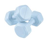 M.J COMFY-LIFE 2 x 3kg Neoprene Dumbbells Set, Hex Dumbbell Weights with Non-Slip Coating, Strength Training Hand Weights for Home Gym, Fitness, Cardio, Toning and Muscle Building (Blue)