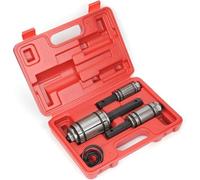 M.J COMFY-LIFE 3PCS Tail Pipe Expander Kit, Exhaust Muffler Spreader Tool Set with 6 Extra O-Rings, Exhaust Pipe Expander 1-1/8" to 3-1/2", Forged Steel Hand Tool with Storage Case
