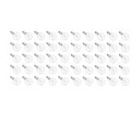 M.J COMFY-LIFE 50PCS Light Bulb G40 Round Bulb 7W E12 Outdoor String Lights Replacement Bulb Clear Glass Non-Dimmable Lamps for Indoor Outdoor Garden Pergola Patio Cafe Christmas Party Decor