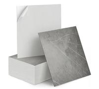 M.J COMFY-LIFE 50PCS Marble Self-Adhesive Wall Tiles 30x30cm - Peel and Stick Wall Panels for Kitchen, Bathroom, Bedroom and Living Room Wall Decor (Grey)