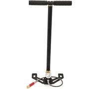 M.J COMFY-LIFE 6000psi PCP Pump, 3 Stage High Pressure Hand Pump with Gauge & Bleed Valve, Tungsten Coated Stainless Steel Stirrup Pump for PCP Air Rifles and Air Guns (Black)