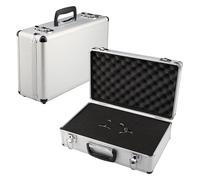 M.J COMFY-LIFE Aluminium Flight Case Tool Storage Box 400x240x125 mm | Large Heavy-Duty Lockable Storage Case with Keys, Ideal for Safely Storing Camera Equipment and Photography Gear