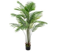M.J COMFY-LIFE Artificial Palm Tree Indoor Outdoor, Realistic Fake Tropical Areca Palm Plant with Adjustable Branches, Large Faux Plants in Pot for Home Office Living Room Decor (Green, 170cm)