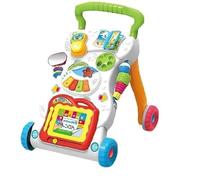 M.J COMFY-LIFE Baby Walking Toys, First Steps Baby Walker with Music & Activities, 2-in-1 Multifunctional Push Walker & Sit-Play Toy for Intelligence Development, Learning Walking Aid