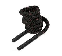 M.J COMFY-LIFE Battle Rope 27mm x 5.7m Heavy Duty Exercise Rope Poly Dac Battling Rope for Home Gym Fitness Training Workout Rope with Heat Shrink Handles for Strength Cardio (Red)