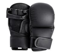 M.J COMFY-LIFE Boxing Gloves for Men Women Leather Sparring Grappling Gloves with EVA Foam Padding Open Palm Martial Arts Mitts for Muay Thai Kickboxing Cage Fighting UFC Training Bag Workout (S/M)