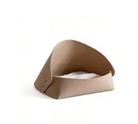 M.J COMFY-LIFE Cat Bed with Cushion, Soft Felt Cat Basket 50x47x40 cm, Pet Bed for Indoor Cats and Small Dogs, Comfortable Sleeping Bed for Home Use (Beige)