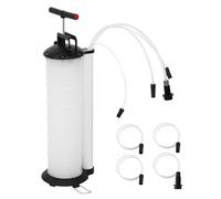 M.J COMFY-LIFE Manual Vacuum Oil Pump 7L - Fluid Extractor Suction Pump for Oil, Petrol & Fuel Transfer, Includes 4 Tubes, Suitable for Cars, Motorbikes & Marine Engines