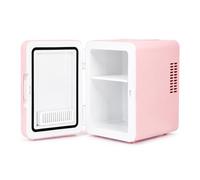 M.J COMFY-LIFE Mini Fridge 4 Litre Cooler and Warmer | AC/DC | Small Fridge for Bedrooms, Car, Drinks, Skincare, Peptide, Travel | Portable Car Refrigerator for Home & Office (Pink)