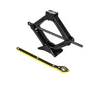 M.J COMFY-LIFE Scissor Jack Heavy Duty Steel Kit 85-380MM with Labor Saving Handle - Portable Tire Repair Tool for Car SUV Van Black (2.5T)