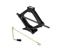 M.J COMFY-LIFE Steel Scissor Jack Heavy Duty Kit 85-380MM with Labor Saving Handle Portable Tyre Repair Tool for Car SUV Van - Black (2T)