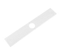 M.J COMFY-LIFE Stone Faucet Mat for Kitchen Sink Diatomite Drying Mat Super Absorbent Quick Dry Water Absorbing Stone Tray with Drainage Grooves Splash Guard Protector (White, 60x10cm)