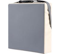 M.J COMFY-LIFE Toddler Booster Cushion Seat 31.5x31.5x8cm For4-12 Years Washable Cloth Dining Chair Booster Portable & Hand Washable (Grey)
