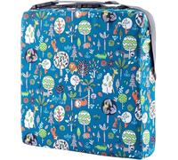 M.J COMFY-LIFE Toddler Booster Cushion Seat 31.5x31.5x8cm For4-12 Years Washable Cloth Dining Chair Booster Portable & Hand Washable (Green Forest)