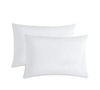 M&J Home Pillowcases 2 Pack White 74x48cm - 180 Thread Count Percale - 48% Cotton 52% Polyester - Crisp Breathable Comfort - Easy Care Machine Washable