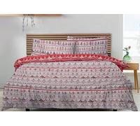 M&J Home Single Bed Christmas Duvet Set Trees - 90gsm Soft Touch Microfibre - 100% Polyester Machine Washable - Festive Holiday Bedding - Xmas Winter Collection