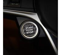 M.JVisun Carbon Fiber Engine Start Stop Button Cover Trim For Alfa Romeo, Ignition Starter Sticker For Alfa Romeo Giulia For Alfa Romeo Stelvio - Black