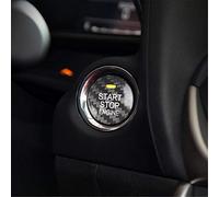 M.JVisun Carbon Fiber Engine Start Stop Button Cover Trim For Mazda, Ignition Starter Sticker For Mazda 3 Axela For Mazda 6 Atenza CX-3 CX-4 CX-5 CX-8 MX-5 - Black