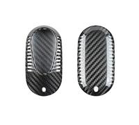 M.JVisun Genuine Carbon Fiber Key Fob Cover For Mercedes-Benz C S GLC EQE EQS C300 S500 S560 S580 AMG R232 W206 W223 Smart Car Remote Key Fob Case For Men Women - Black