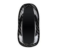 M.JVisun Genuine Carbon Fiber Key Fob Cover for Tesla Model S for Tesla Model 3 for Tesla Model Y Smart Car Remote Key Fob Case For Men Women - Black