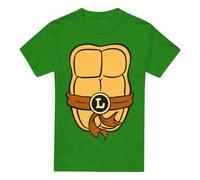 (M, Kelly Green) Teenage Mutant Ninja Turtles Mens Leonardo Chest T-Shirt