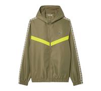 Lacoste Mens Monogram Tennis Track Jacket - Khaki Green - M - Khaki Green