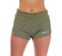 (M, Khaki Green) Skins Womens/Ladies Series-3 Running Shorts