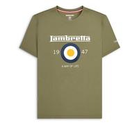 (M, Khaki) Lambretta Mens Classic Target Short Sleeve T-Shirt