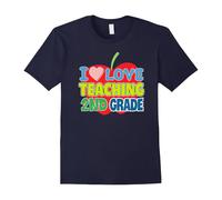 (M) Kids I Love Teaching Second Grade T Shirt 2nd for Teacher-Father's Day
