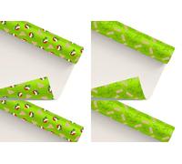 M.Kritzinger's 4 x Rolls of Christmas Wrapping Paper "Holiday Muffle" per Roll 2.0 m x 0.7 m - Funny Gift Roll - Cheeky Packaging for Christmas - Gift Wrapping Funny