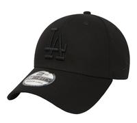 (M/L, All Black) New Era LA Dodgers Essentials 39THIRTY Stretch Fit Baseball Cap Hat - All Black