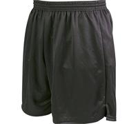 M/L - BLACK Junior Soft Touch Elasticated Training Shorts Bottoms - Football Gym