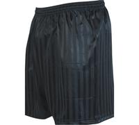 Precision M/l - Black Junior Sports Continental Stripe Training Shorts Bottoms - Football