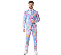(M / L (EU 52)) Mr. Tie-Dye Adult Costume Opposuits