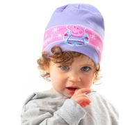 Vanilla Underground Peppa Pig Kids Winter Woolly Girls Purple Beanie Hat