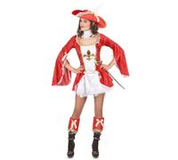 (M / L) Sexy red musketeer costume for women