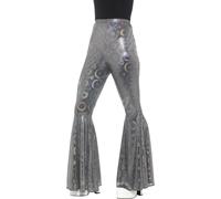 Smiffys Womens/Ladies 70s Disco Iridescent Flared Trousers