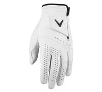(M/L, White) Callaway Golf Mens Dawn Patrol Left Hand Adjustable Leather Golf Glove