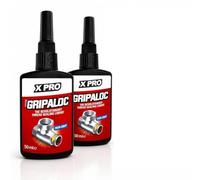 M&L XPRO Gripaloc Liquid PTFE Thread Locker & Sealant - 2 x 50ml Twin Pack | Non-Drip Squeeze Bottles for Precise Application